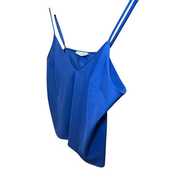 NWOT Veronica Beard Blue 100% Silk Camisole Blouse, Adjustable Straps 10 - Picture 6 of 15